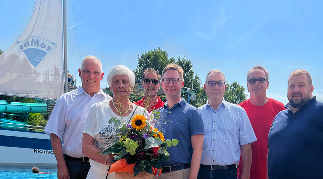 100.000. Besucherin im faMos, Freibad Mosbach